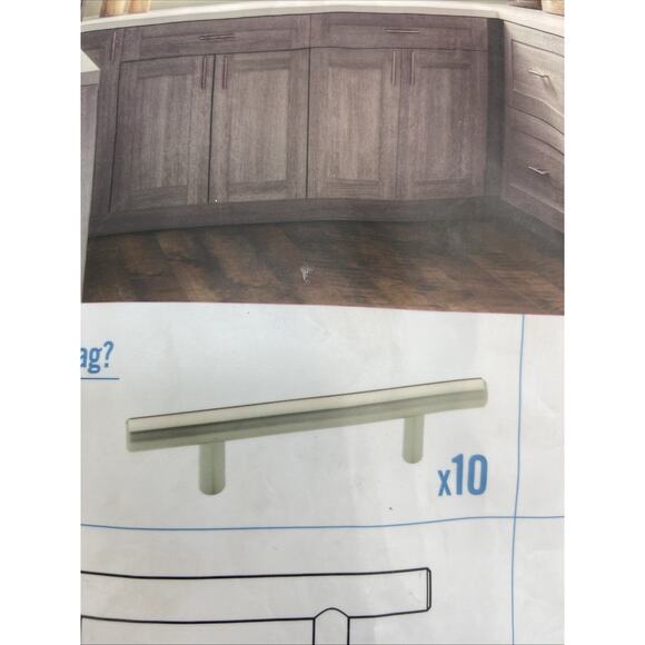 Brainerd 10 Multipack 96mm Stainless Steel Bar Pull P01012W-SS-SP Silver {80} - Picture 7 of 10